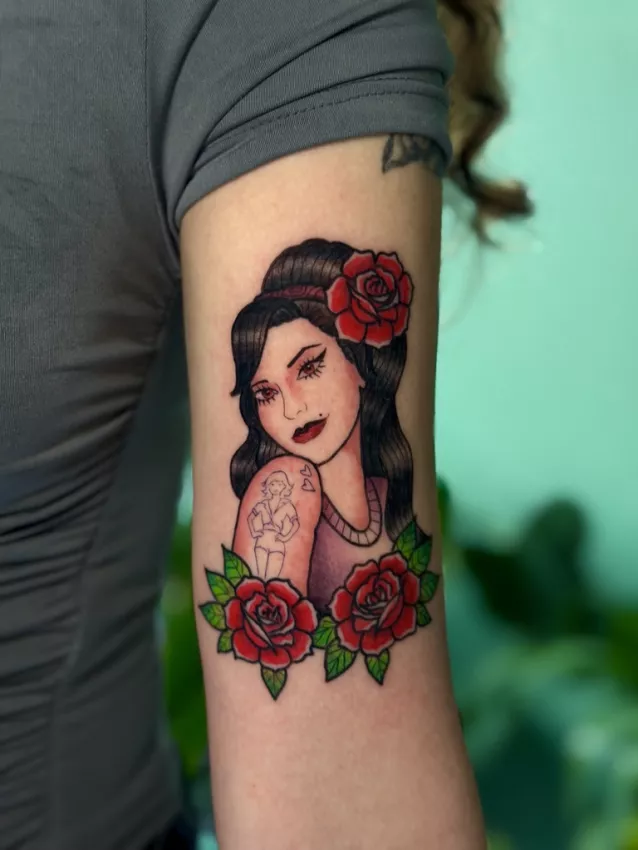 Illustration pour &laquo; Dessiner un flash tattoo : contraintes, style et efficacit&eacute; &raquo; au Studio Pixel &agrave; Grenoble