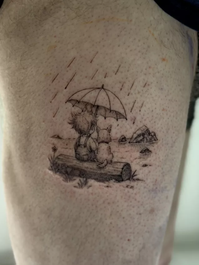 Illustration for Handpoke vs Machine Tattoo: Handpoke, Rotary, Pneumatic &mdash; What's the Difference? at Studio Pixel in Grenoble